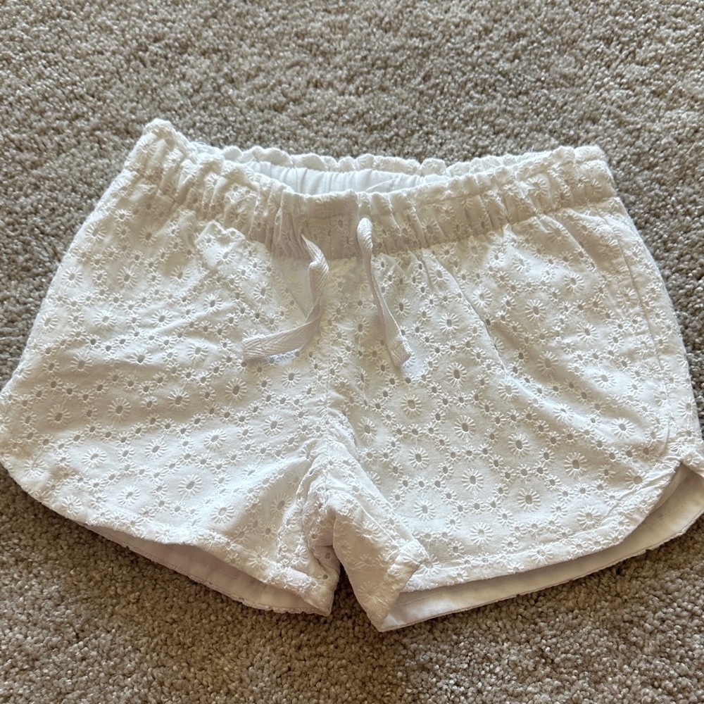 Cat & Jack White Eyelet Kids Shorts